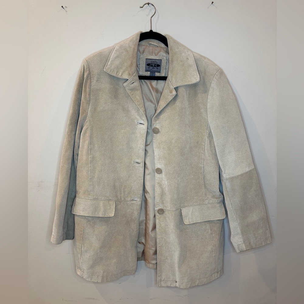 Bernardo Tan Suede Jacket Size Large